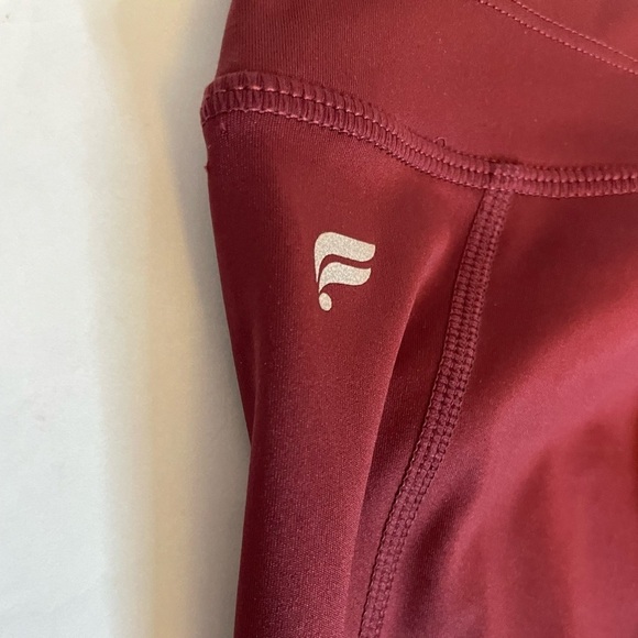 FABILETICS Burgundy High Waisted Leggings - Picture 5 of 11